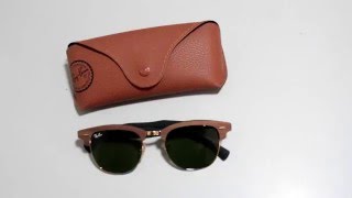 Ray Ban Review  Rayban ClubMaster Wood Special Edition [upl. by Corella913]