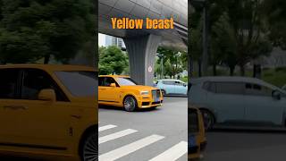 Yellow beast Cullinan luxurycar [upl. by Rowen]