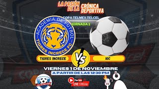 COPA TELMEX TELCEL  Grupo C  Jornada 1  TIGRES INCRECE vs IGC [upl. by Vincenz]