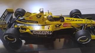 Diecast F1 124  Jordan Mugen Honda 2001 Heinz Harald Frentzen  Hotwheels Formula 1 model 124 [upl. by Myrt]