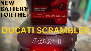 New Battery for the Ducati Scrambler [upl. by Nujra599]