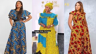 MODÈLE AFRICAIN 2024 300 MODÈLES DES ROBES EN PAGNE LONGUE ET COURTE POUR GRANDE DAMES wax 2024 [upl. by Prochoras]