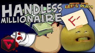 Grapefruit FAILS at Handless Millionaire Annoying Orange Gaming [upl. by Ahseikal402]