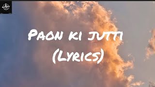 Paon ki jutti  Lyrics   by Jyoti Nooran [upl. by Lakim]