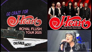 HEART announced rescheduled dates for 2025 North American tour [upl. by Htiekel]