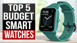 TOP 5 Best Budget Smartwatch 2024 [upl. by Nordek151]