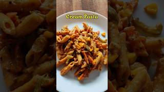 5 mins recipe cream pasta shorts [upl. by Yebloc]