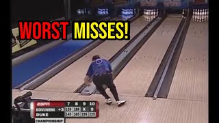 Proof that pro bowlers are human Worst bowling misses [upl. by Alverson]