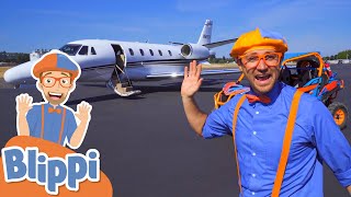 Blippi Explores a Private Jet  Learn About Airplanes For Kids  Educational Videos For Toddlers [upl. by Geithner]