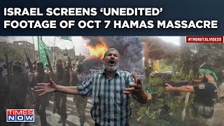 Israel quotScreens Raw Unedited RealTime Footagequot Of Hamas Oct 7 Massacre Scarring Proof Shows This [upl. by Enelehcim560]