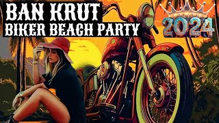 Thailand Nightlife Bankrut Beach Party indianbike harley thailand nightlife beach [upl. by Madelene]