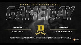 Donettes vs Sikeston Basketball [upl. by Cortney798]