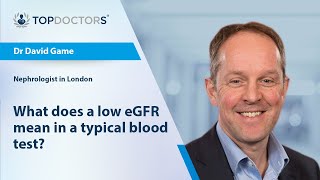 What does a low eGFR mean in a typical blood test  Online interview [upl. by Bertina]