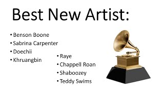 BEST NEW ARTIST  2025 GRAMMY AWARDS Nominations [upl. by Corrina204]