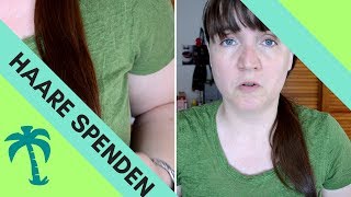 Wie spendet man HAARE  LANGE HAARE spenden 36cm [upl. by Eidnas]