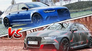 Audi RS6 vs Audi RS3 1120 Koni [upl. by Ellerd]