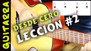 Leccion 2 guitarra DESDE CERO  para principiantes [upl. by Arlinda141]