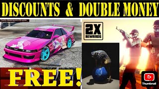 This Weeks Discounts And Double Money Rewards  GTA Online [upl. by Yeslek573]