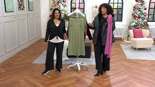 AnyBody Cozy Knit Wide Leg Pants with Foldover Waistband on QVC [upl. by Angell]