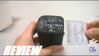 REVIEW WEKSI Universal Power Plug  Travel Adapter Charger [upl. by Alwitt391]