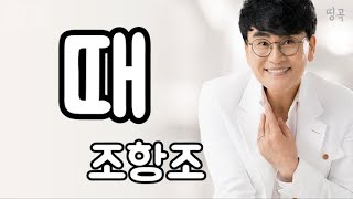 조항조  때 큰글씨 가사 노래방 연속듣기 1시간 배우기 [upl. by Yv]