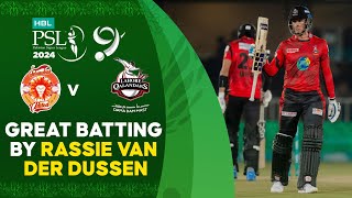 Great Batting By Rassie Van Der Dussen  Islamabad vs Lahore  Match 23  HBL PSL 9  M1Z1U [upl. by Mindy]