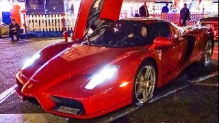 Ferrari Enzo Start Up and Loud Acceleration in Monaco [upl. by Lanna]