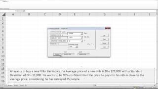 Megastat  Confidence Interval Mean [upl. by Relyt]