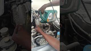 engine oil change castrol magnetic 5w30 [upl. by Zahara]