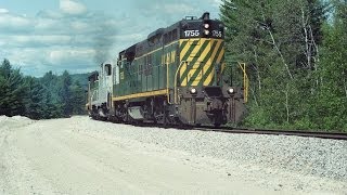 NHN GP9s on a loaded gravel train 041992 [upl. by Eoj367]