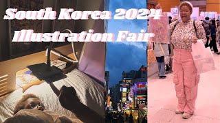 SEOUL VLOG  Art  Reading From Blood amp Ash  Illustration Fair 2024 [upl. by Nahrut35]