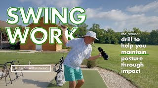 Easy Drill to Maintain Posture Through Impact in Your Golf Swing [upl. by Stock474]