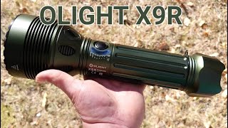 Olight X9R 25000 lumens Review [upl. by Richey]