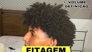 FITAGEM EM CABELO crespo masculino [upl. by Duer491]