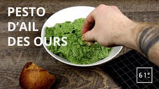 RECETTE Pesto dail des ours  61°DEGRES [upl. by Ellessig544]