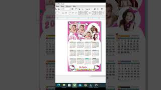 TEMPLATE KALENDER kalender2025 kalender2022lengkap shorts [upl. by Hollander]