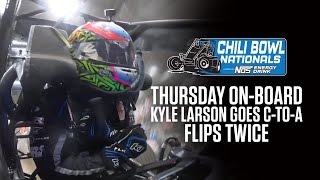 We Were OnBoard With Kyle Larson For Every Lap And Flip Thursday At The Chili Bowl [upl. by Buyers815]