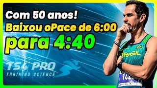 COM 50 ANOS ELE SAIU DO PACE DE 600 PARA 440 NOS 5KM [upl. by Freeland]