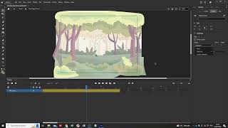 Adobe Animate 2024 Membuat animasi menggunakan simbol Movie Clip [upl. by Jorry]