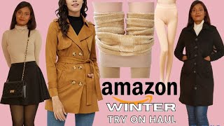 WINTER WEAR HAUL  Amazon Winter Clothing Haul 2021  ASH WINI [upl. by Linus885]