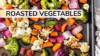 ROASTED VEGETABLES  easy oven roasted recipe [upl. by Oibaf178]