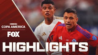 Chile vs Peru Highlights  2024 Copa América [upl. by Repsac649]