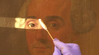 How Old Paintings Are Professionally Restored [upl. by Cyrilla]