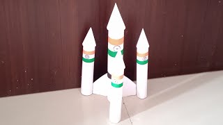 How to Make Paper Rocket  Easy Paper Rocket  Rocket For Paper Craft Easy [upl. by Pence]