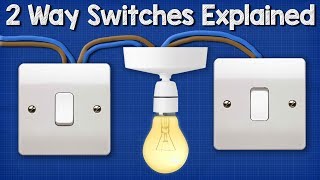 Two Way Switching Explained  How to wire 2 way light switch [upl. by Cyprus]