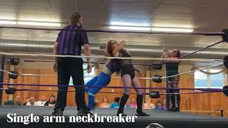 Allie Allbright Top 10 Wrestling moves [upl. by Yelraf727]