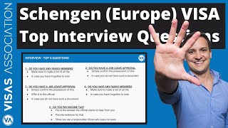 Schengen Visa  Top 5 Interview Questions and Answers [upl. by Aryaz]