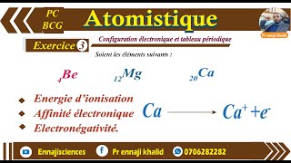 Configuration électronique et tableau périodique Exercice 3 [upl. by Norma]