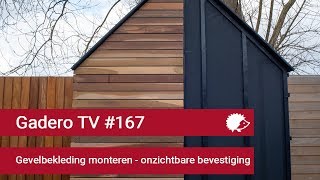 167 Gevelbekleding monteren  onzichtbare bevestiging [upl. by Mochun366]