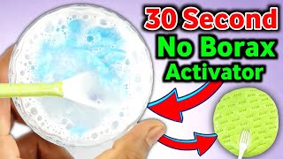 30 SECOND NO BORAX SLIME👅🎧 How to make Slime in 30 Second How to make slime Activator without borax [upl. by Eppesiug]